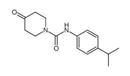 4-oxo-N-(4-propan-2-ylphenyl)piperidine-1-carboxamide Structure