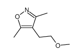 Isoxazole, 4-(2-methoxyethyl)-3,5-dimethyl- (9CI) Structure