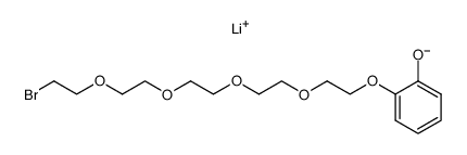 lithium 2-((14-bromo-3,6,9,12-tetraoxatetradecyl)oxy)phenolate结构式
