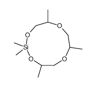 2,2,4,7,10-pentamethyl-1,3,6,9-tetraoxa-2-silacycloundecane Structure