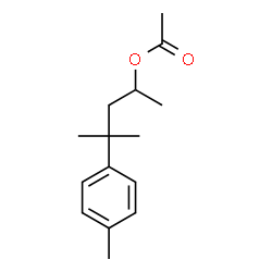 1,3,3-trimethyl-3-(p-tolyl)propyl acetate结构式
