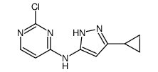 2-chloro-N-(5-cyclopropyl-1H-pyrazol-3-yl)pyrimidin-4-amine structure