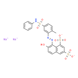 disodium 8-[[5-anilinosulphonyl-2-methylphenyl]azo]-7-hydroxynaphthalene-1,3-disulphonate picture