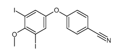 4-(3,5-diiodo-4-methoxy-phenoxy)-benzonitrile结构式