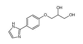 3-[p-(2-imidazolyl)phenoxy]-1,2-propanediol结构式