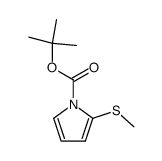 tert-butyl 2-(methylthio)-1H-pyrrole-1-carboxylate Structure