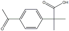 2-(4-acetylphenyl)-2-methylpropanoic acid Structure