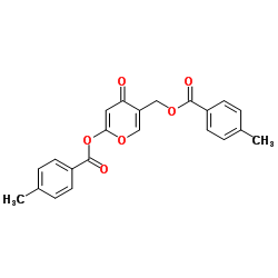 5-{[(4-Methylbenzoyl)oxy]methyl}-4-oxo-4H-pyran-2-yl 4-methylbenzoate结构式