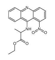 ethyl (1-nitroacridin-9-yl)alaninate结构式