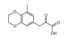 1,4-Benzodioxin-6-propanoic acid,2,3-dihydro-8-methyl--alpha--oxo- Structure