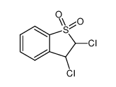 2,3-dichloro-2,3-dihydro-benzo[b]thiophene-1,1-dioxide结构式