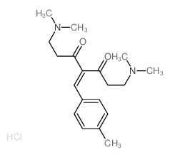 1,7-bis(dimethylamino)-4-[(4-methylphenyl)methylidene]heptane-3,5-dione structure