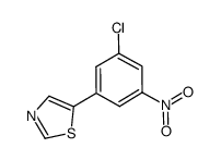 5-(3-chloro-5-nitrophenyl)thiazole结构式