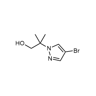 2-(4-溴-1H-吡唑-1-基)-2-甲基丙烷-1-醇结构式