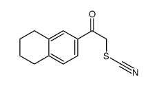 [2-oxo-2-(5,6,7,8-tetrahydronaphthalen-2-yl)ethyl] thiocyanate Structure