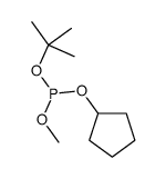 tert-butyl cyclopentyl methyl phosphite Structure