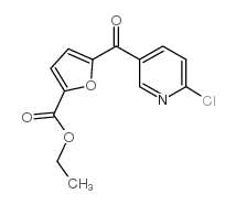 2-CHLORO-5-(5-ETHOXYCARBONYL-2-FUROYL)PYRIDINE structure