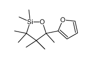 5-(furan-2-yl)-2,2,3,3,4,4,5-heptamethyloxasilolane结构式
