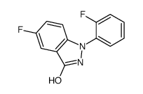 5-fluoro-1-(2-fluorophenyl)-2H-indazol-3-one结构式