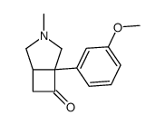 5-(3-methoxyphenyl)-3-methyl-3-azabicyclo[3.2.0]heptan-6-one Structure