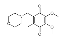 2,3-dimethoxy-5-methyl-6-morpholinomethyl-1,4-benzoquinone结构式