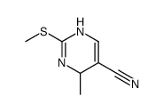 4-methyl-2-methylsulfanyl-1,4-dihydropyrimidine-5-carbonitrile Structure