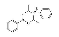 4,6-dimethyl-2,5-diphenyl-5-sulfanylidene-1,3,5λ5,2-dioxaphosphaborinane结构式