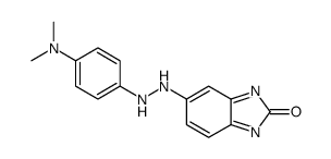 5-[2-[4-(dimethylamino)phenyl]hydrazinyl]benzimidazol-2-one Structure