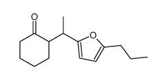 2-[1-(5-propylfuran-2-yl)ethyl]cyclohexan-1-one结构式