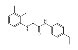 2-(2,3-dimethylanilino)-N-(4-ethylphenyl)propanamide结构式