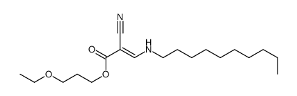 3-ethoxypropyl 2-cyano-3-(decylamino)prop-2-enoate结构式