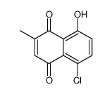 5-chloro-8-hydroxy-2-methylnaphthalene-1,4-dione Structure