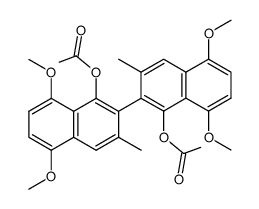 1,1'-Diacetoxy-5,5',8,8'-tetramethoxy-3,3'-dimethyl-2,2'-binaphthyl Structure