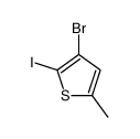 3-bromo-2-iodo-5-methylthiophene Structure