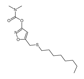 [5-(octylsulfanylmethyl)-1,2-oxazol-3-yl] N,N-dimethylcarbamate Structure