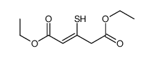 diethyl 3-sulfanylpent-2-enedioate Structure