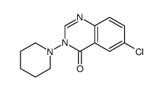 6-chloro-3-piperidin-1-ylquinazolin-4-one Structure