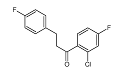 2'-CHLORO-4'-FLUORO-3-(4-FLUOROPHENYL)PROPIOPHENONE structure