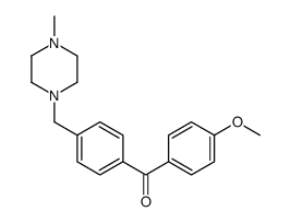 4-METHOXY-4'-(4-METHYLPIPERAZINOMETHYL) BENZOPHENONE Structure