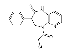 5-(2-Chloro-acetyl)-3-phenyl-1,3,4,5-tetrahydro-pyrido[3,4-b][1,4]diazepin-2-one结构式