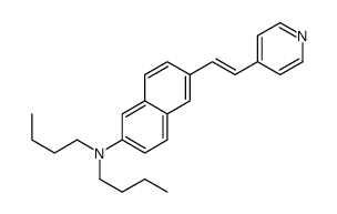 β-(2-(di-n-butylamino)-6-naphthyl)-4-vinylpyridine Structure