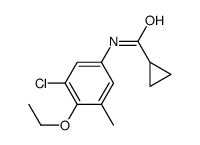 N-(3-chloro-4-ethoxy-5-methylphenyl)cyclopropanecarboxamide Structure