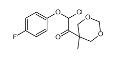 2-chloro-2-(4-fluorophenoxy)-1-(5-methyl-1,3-dioxan-5-yl)ethanone结构式