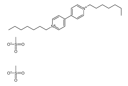 1-heptyl-4-(1-heptylpyridin-1-ium-4-yl)pyridin-1-ium,methanesulfonate Structure