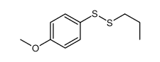 1-methoxy-4-(propyldisulfanyl)benzene结构式