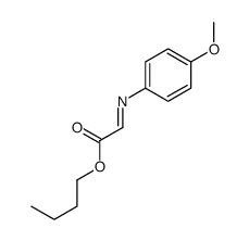 butyl 2-(4-methoxyphenyl)iminoacetate Structure