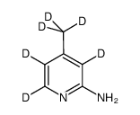 2-Amino-4-methylpyridine-d6结构式