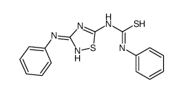 1-(3-anilino-1,2,4-thiadiazol-5-yl)-3-phenylthiourea Structure