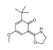 2-tert-butyl-4-methoxy-6-(1,3-oxazolidin-2-ylidene)cyclohexa-2,4-dien-1-one结构式
