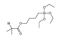 4-triethoxysilylbutyl 2-bromo-2-methylpropanoate Structure